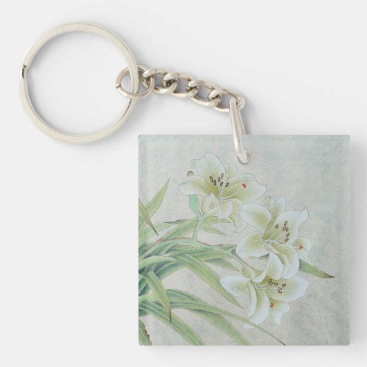 Porte-clés Lys blancs (Devant)