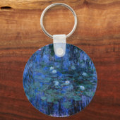 Porte-clés Lys d'eau bleu Claude Monet (Recto)