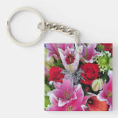 Porte-clés Lys et roses (Devant)