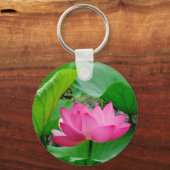 Porte-clés Lys rose fleurissant au printemps (Recto)