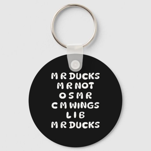 Porte-clés M Ducks M Pas Osar Cm Ailes Canard Drôle (Recto)