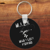 Porte-clés M.i.l.f. Man J'adore la pêche (Recto)