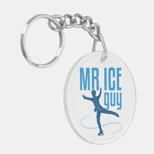 Porte-clés M. Ice Guy Patinage artistique Hommes Garçons Pati (Devant gauche)