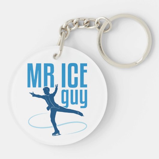 Porte-clés M. Ice Guy Patinage artistique Hommes Garçons Pati (Dos)