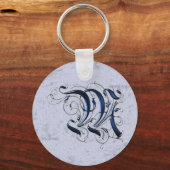 Porte-clés M initial vintage (Recto)