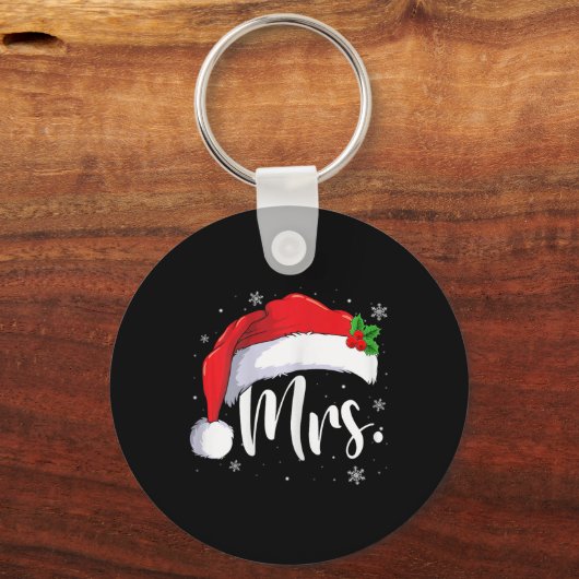 Porte-clés M. Mme Claus Couples De Noël Avec Lui (Recto)