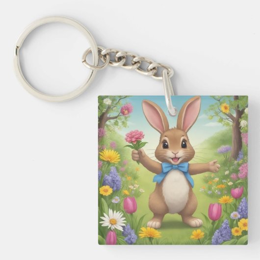 Porte-clés M. Rabbit Acrylique (Devant)