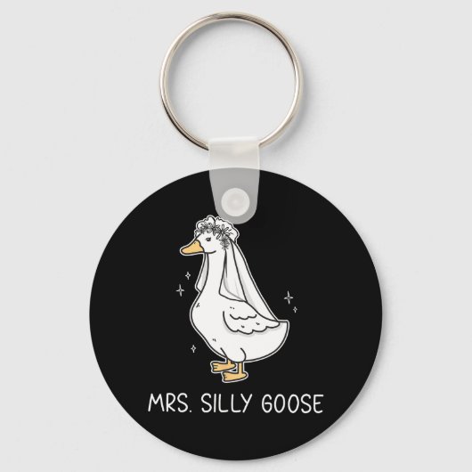 Porte-clés M. Silly Goose Et Mme. Silly Goose Couple Assorti (Recto)