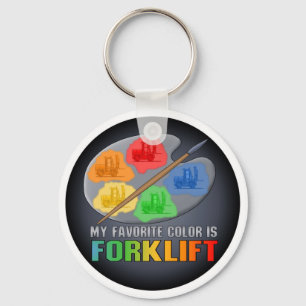 Porte-clés Ma Couleur Préférée Est Forklifter Truck Porte - c