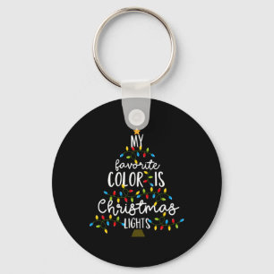 Porte-clés Ma Couleur Préférée Est Les Lumières De Noël Enfan