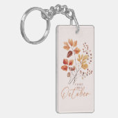 Porte-clés Ma Couleur Préférée Est Octobre - Feuilles D'Autom (Devant gauche)