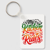 Porte-clés Ma cuisine Mes règles (Recto)