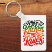 Porte-clés Ma cuisine Mes règles (Recto)