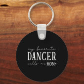 Porte-clés Ma danseuse préférée m'appelle maman Dancing Balle (Recto)