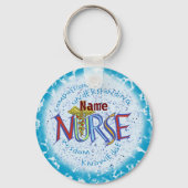 Porte-clés Ma devise d'infirmière (Recto)
