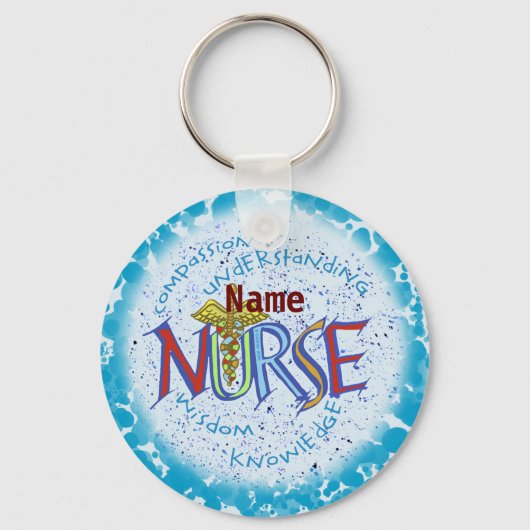 Porte-clés Ma devise d'infirmière (Recto)