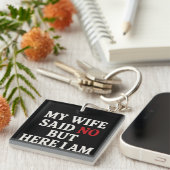 Porte-clés Ma Femme A Dit Non (Devant Droit)