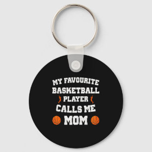 Porte-clés Ma joueuse de basket-ball préférée m'appelle maman