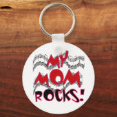 Porte-clés Ma maman Rocks (Recto)