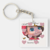 Porte-clés Ma maman super Cool (Devant)