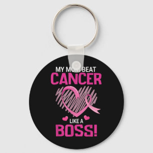Porte-clés Ma Mère Battre Le Cancer Du Sein Comme Un Guerrier