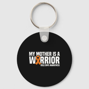 Porte-clés Ma Mère Est Un Guerrier Orange Ribbon Rsdcrps Awar