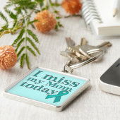 Porte-clés Ma mère me manque aujourd'hui (Cancer de l'ovaire) (Côté)