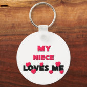 Porte-clés Ma Nièce M'Aime (Recto)