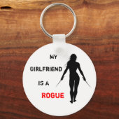 Porte-clés Ma petite amie est un Rogue (Recto)