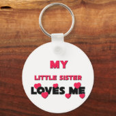 Porte-clés Ma Petite Soeur M'Aime (Recto)