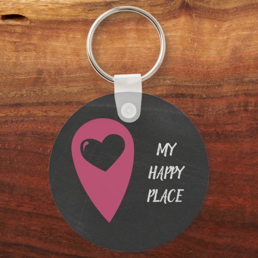 Porte-clés Ma place heureuse (Recto)