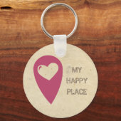 Porte-clés Ma place heureuse (Recto)