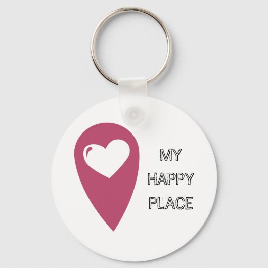 Porte-clés Ma place heureuse (Recto)