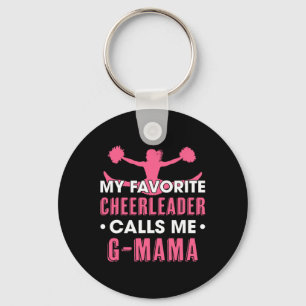 Porte-clés Ma pom-pom girl préférée m'appelle G Mama Cheerlea