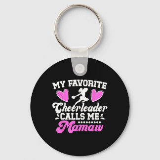 Porte-clés Ma pom-pom girl préférée m'appelle Mamaw Cheer Mam