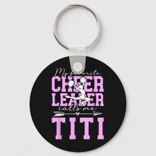 Porte-clés Ma pom-pom girl préférée Titi Cheer Titi Tante 