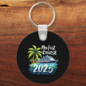 Porte-clés Ma première croisière 2025 (Recto)