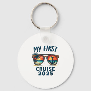Porte-clés Ma première croisière 2025 Voyage en bateau de cro