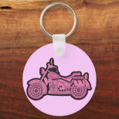 Porte-clés Ma première moto rose (Recto)