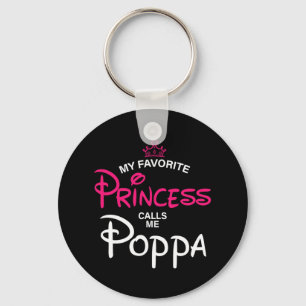 Porte-clés Ma Princesse Favorite M'Appelle Poppa Fille Fathe