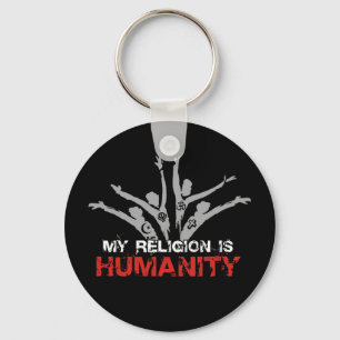 Porte-clés Ma religion est humanité