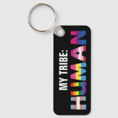 Porte-clés Ma tribu est humaine inclusive (Recto)