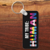 Porte-clés Ma tribu est humaine inclusive (Recto)