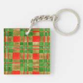 Porte-clés MAC GREGOR TARTAN Carré acrylique Porte - clé (Dos)