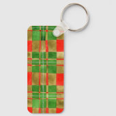 Porte-clés MAC GREGOR TARTAN Porte - clé rectangle en alumini (Verso)