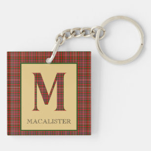 Porte-clés MacAlister Tartan Monogramme M