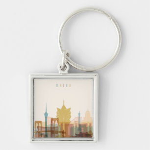 Porte-clés Macao, horizon de ville de la Chine