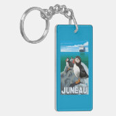 Porte-clés Macareux et bateau de croisière - Juneau, Alaska (Devant gauche)