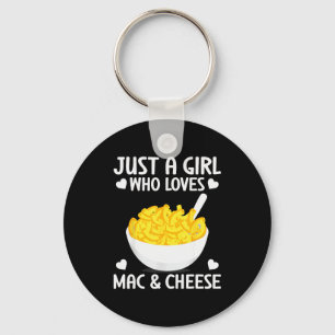 Porte-clés Macaronie & Cheese Drôle de Fille Qui Aime Mac &a