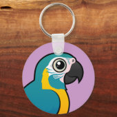 Porte-clés Macaw à gorge bleue (Recto)